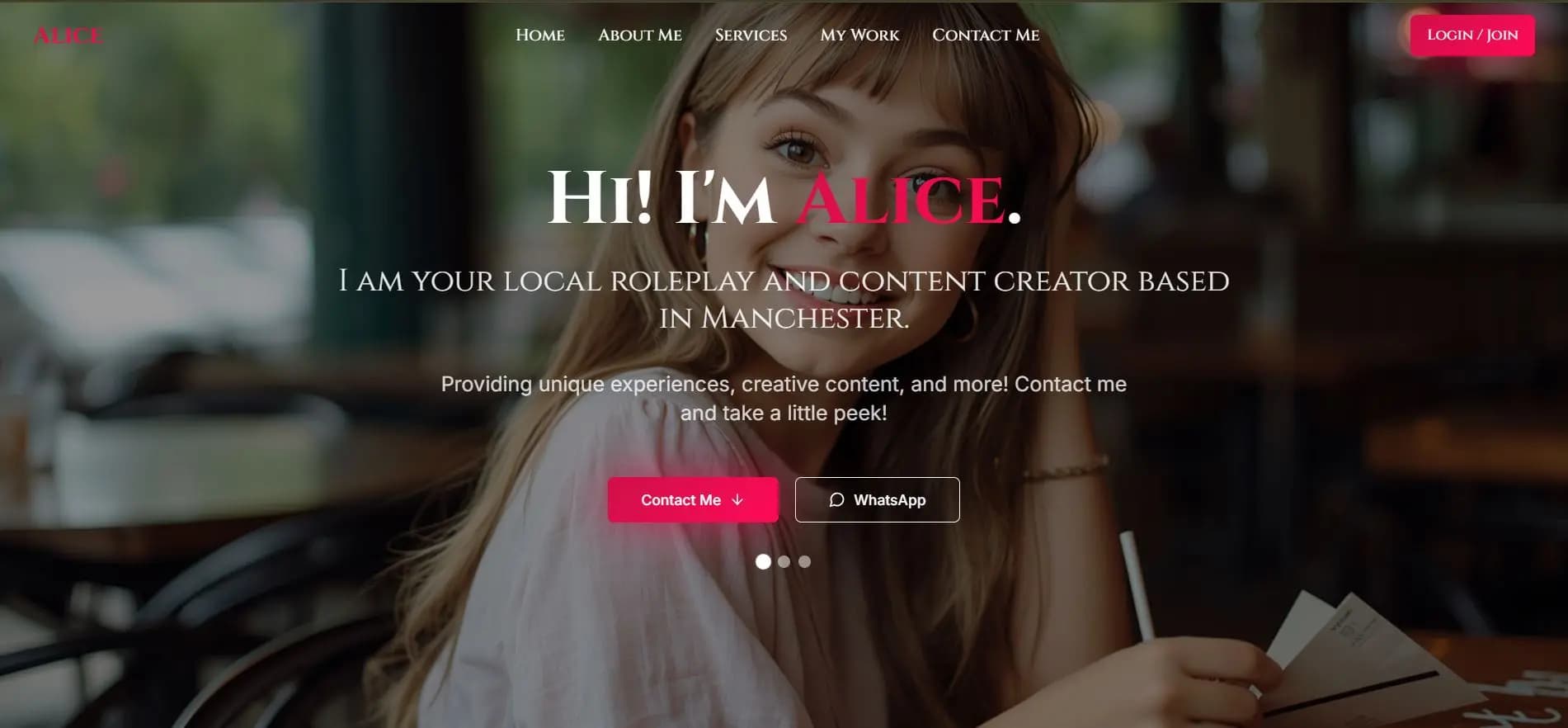 Roleplay Model Portfolio 1 design preview